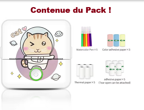 Mini Imprimante Thermique Portable